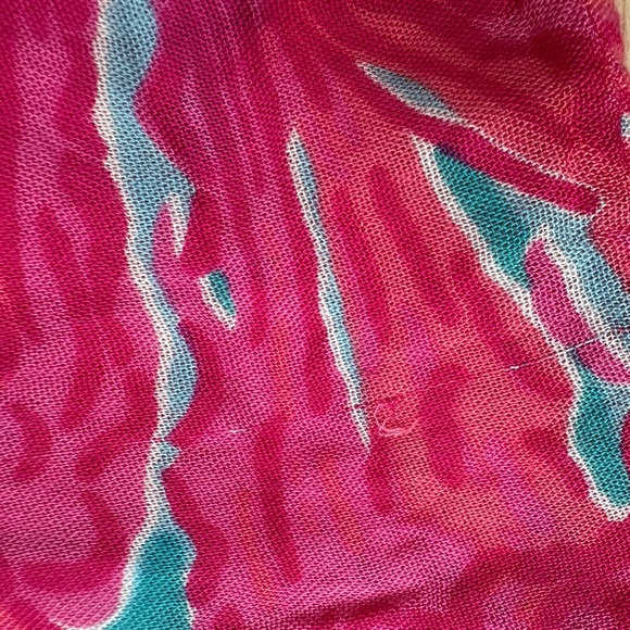 Lilly Pulitzer Pink & Turquoise Large Rayon Resort Infinity Loop Scarf - Picture 4 of 5